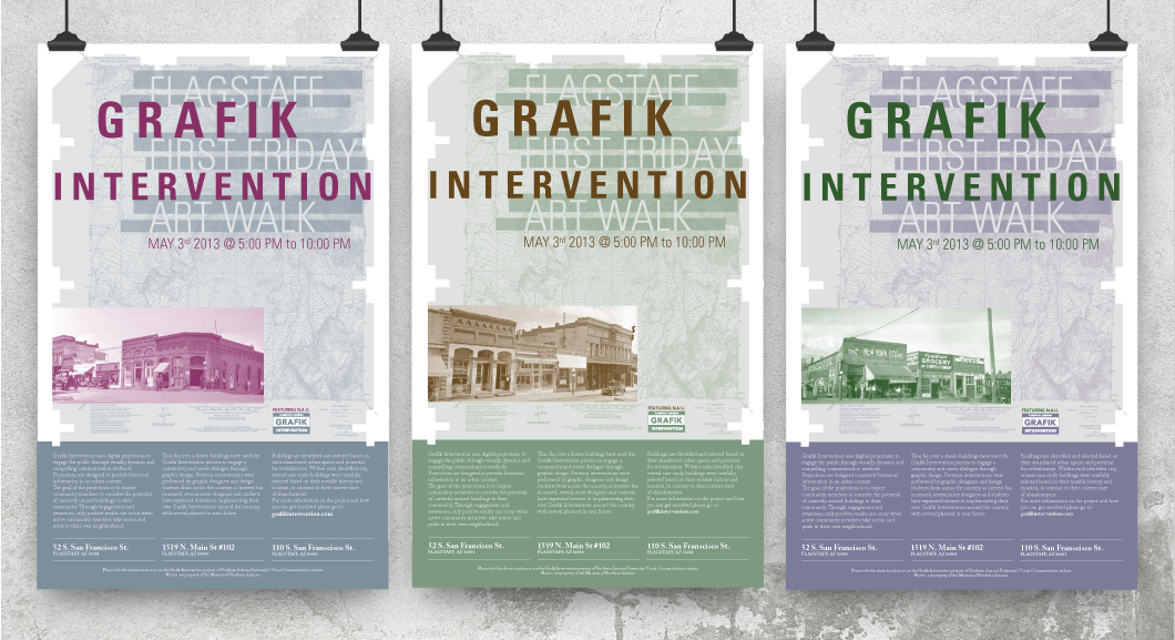 Grafik Intervention Project posters