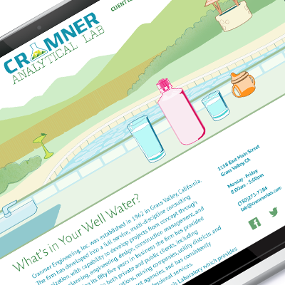 Cramner Analytical Lab UI, Brochure, and Logo</p>