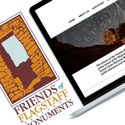 Friends of Flagstaff National Monuments UI + Logo